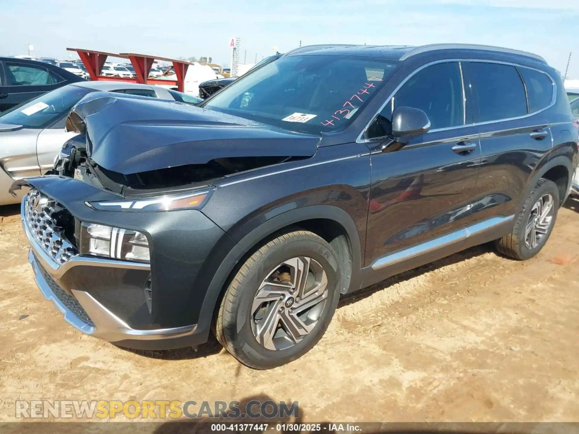 2 Photograph of a damaged car 5NMS64AJ1MH327647 HYUNDAI SANTA FE 2021