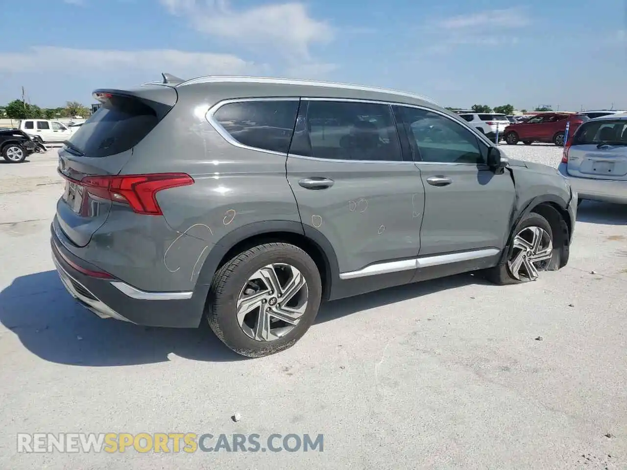 3 Photograph of a damaged car 5NMS64AJ2MH309268 HYUNDAI SANTA FE 2021