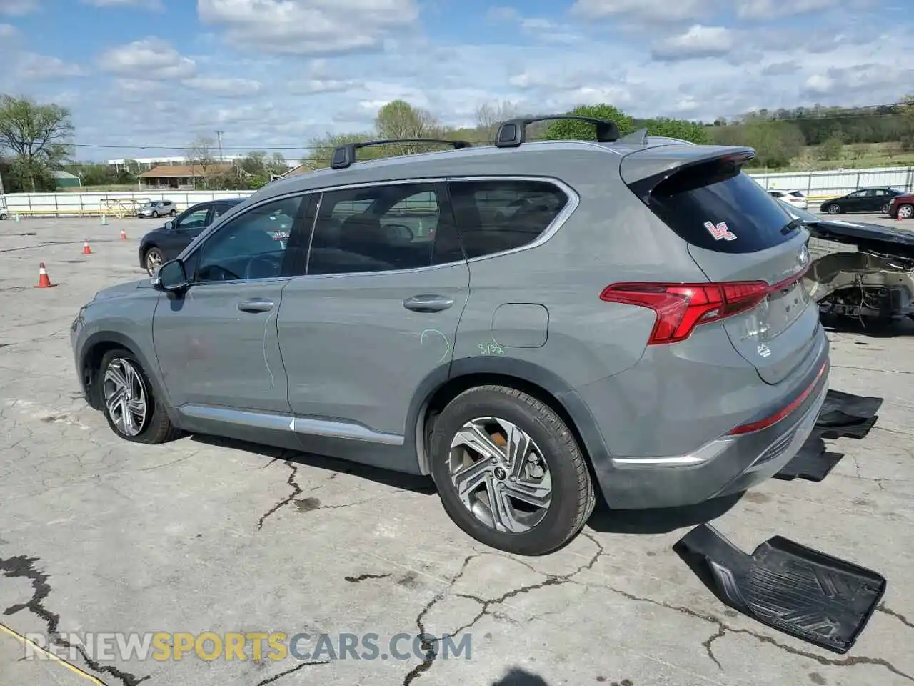 2 fotografías del automóvil dañado 5NMS64AJ3MH350296 HYUNDAI SANTA FE 2021