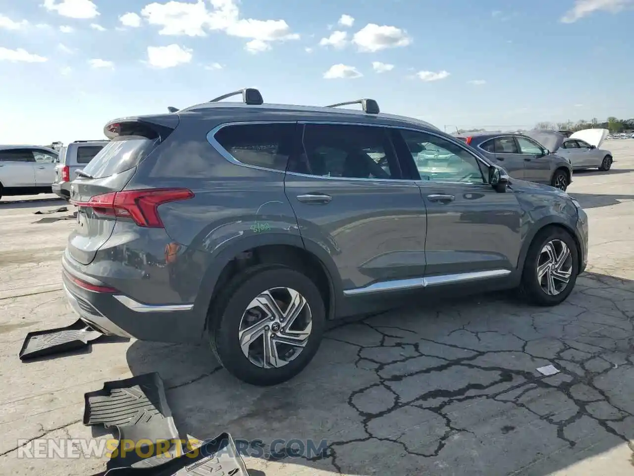 3 fotografías del automóvil dañado 5NMS64AJ3MH350296 HYUNDAI SANTA FE 2021