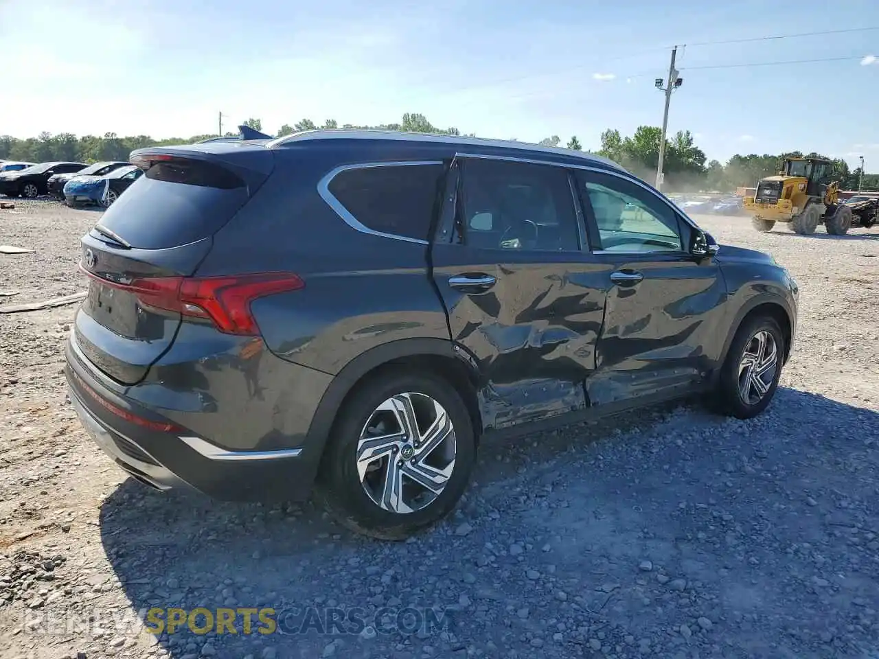 3 Фотография поврежденного автомобиля 5NMS64AJ6MH321830 HYUNDAI SANTA FE 2021