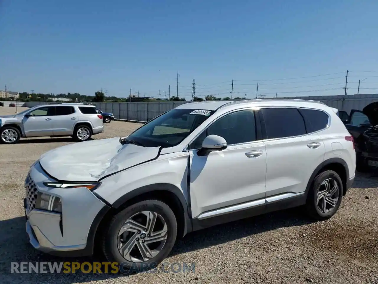 1 Photograph of a damaged car 5NMS64AJ7MH303692 HYUNDAI SANTA FE 2021