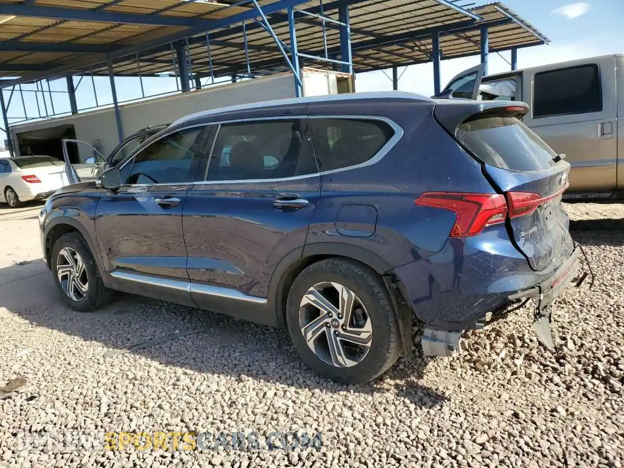 2 Photograph of a damaged car 5NMS64AJ9MH296552 HYUNDAI SANTA FE 2021