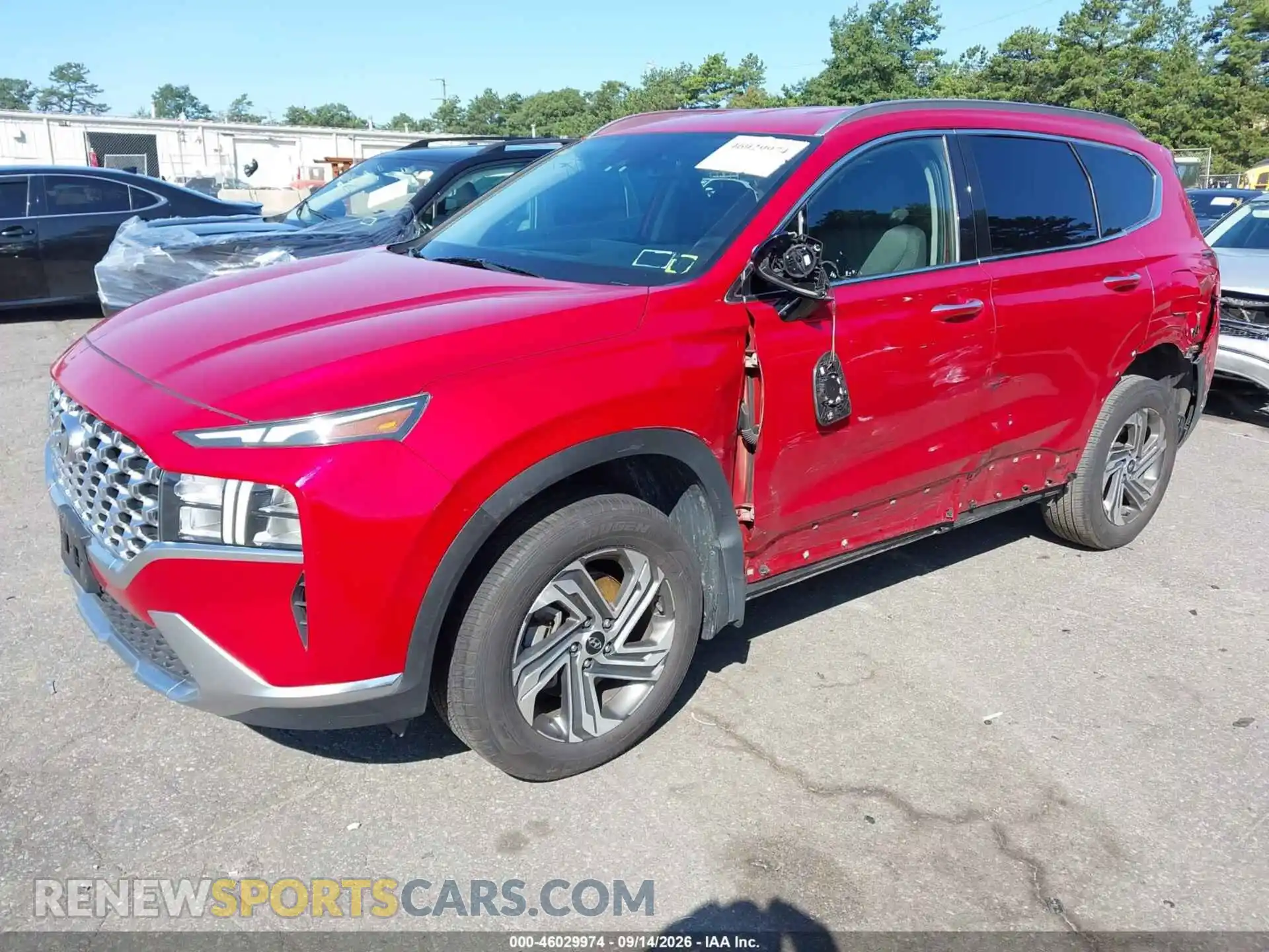 2 Photograph of a damaged car 5NMS6DAJ3MH360455 HYUNDAI SANTA FE 2021