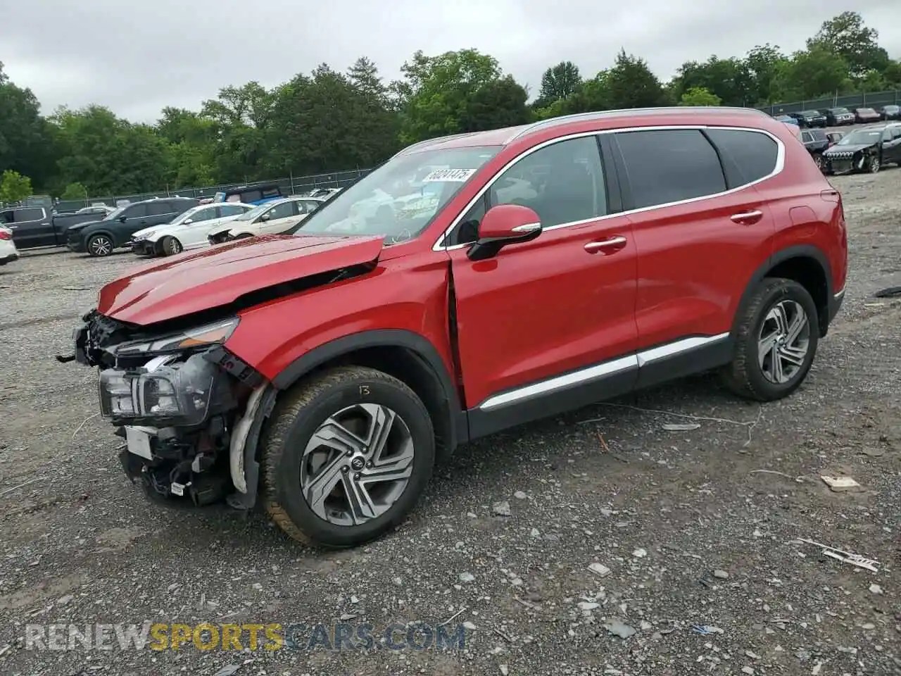 1 Photograph of a damaged car 5NMS6DAJ8MH343389 HYUNDAI SANTA FE 2021