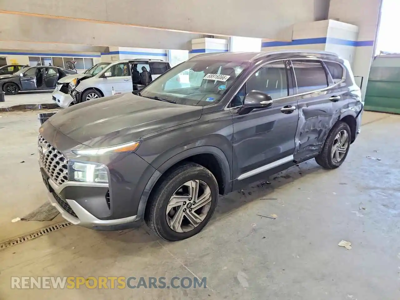 1 Photograph of a damaged car 5NMS6DAJ9MH342722 HYUNDAI SANTA FE 2021