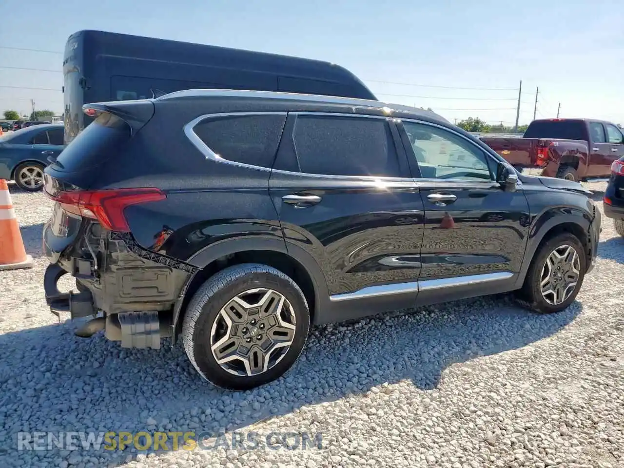 3 Photograph of a damaged car KM8S3DA10MU004350 HYUNDAI SANTA FE 2021