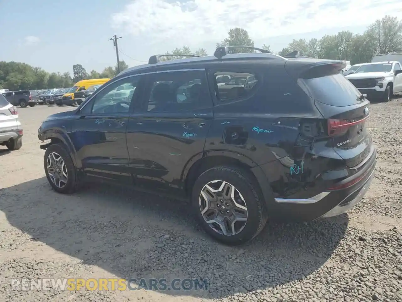 2 Photograph of a damaged car KM8S5DA16MU009174 HYUNDAI SANTA FE 2021