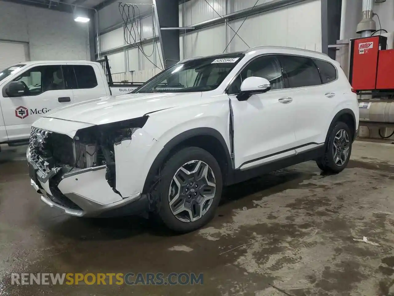 1 Photograph of a damaged car KM8S5DA19MU004843 HYUNDAI SANTA FE 2021