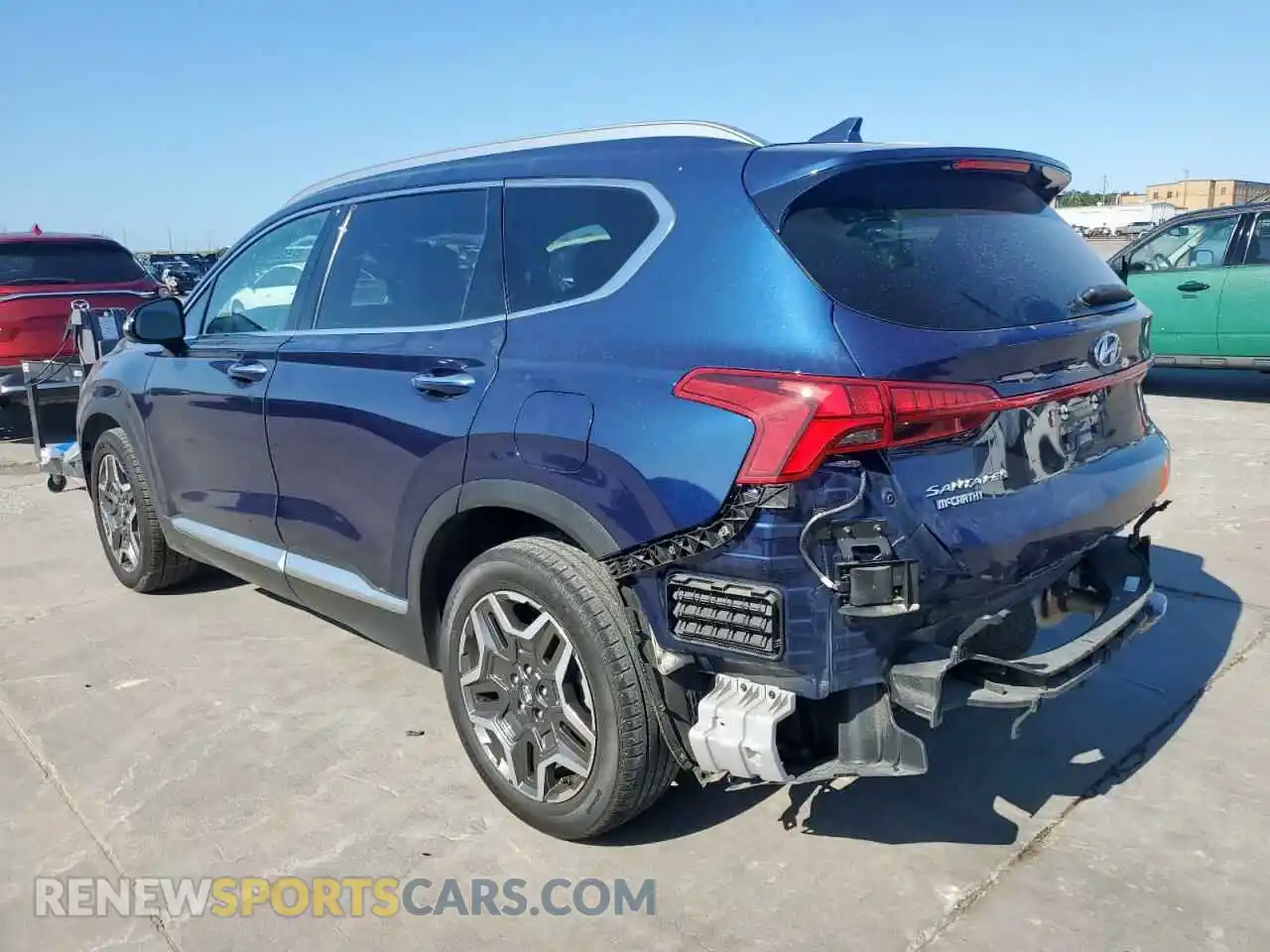 2 Photograph of a damaged car 5NMS44AL7NH466366 HYUNDAI SANTA FE 2022