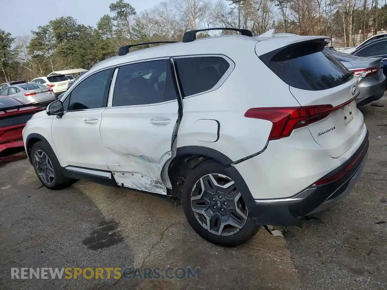 2 Photograph of a damaged car 5NMS44AL8NH415006 HYUNDAI SANTA FE 2022