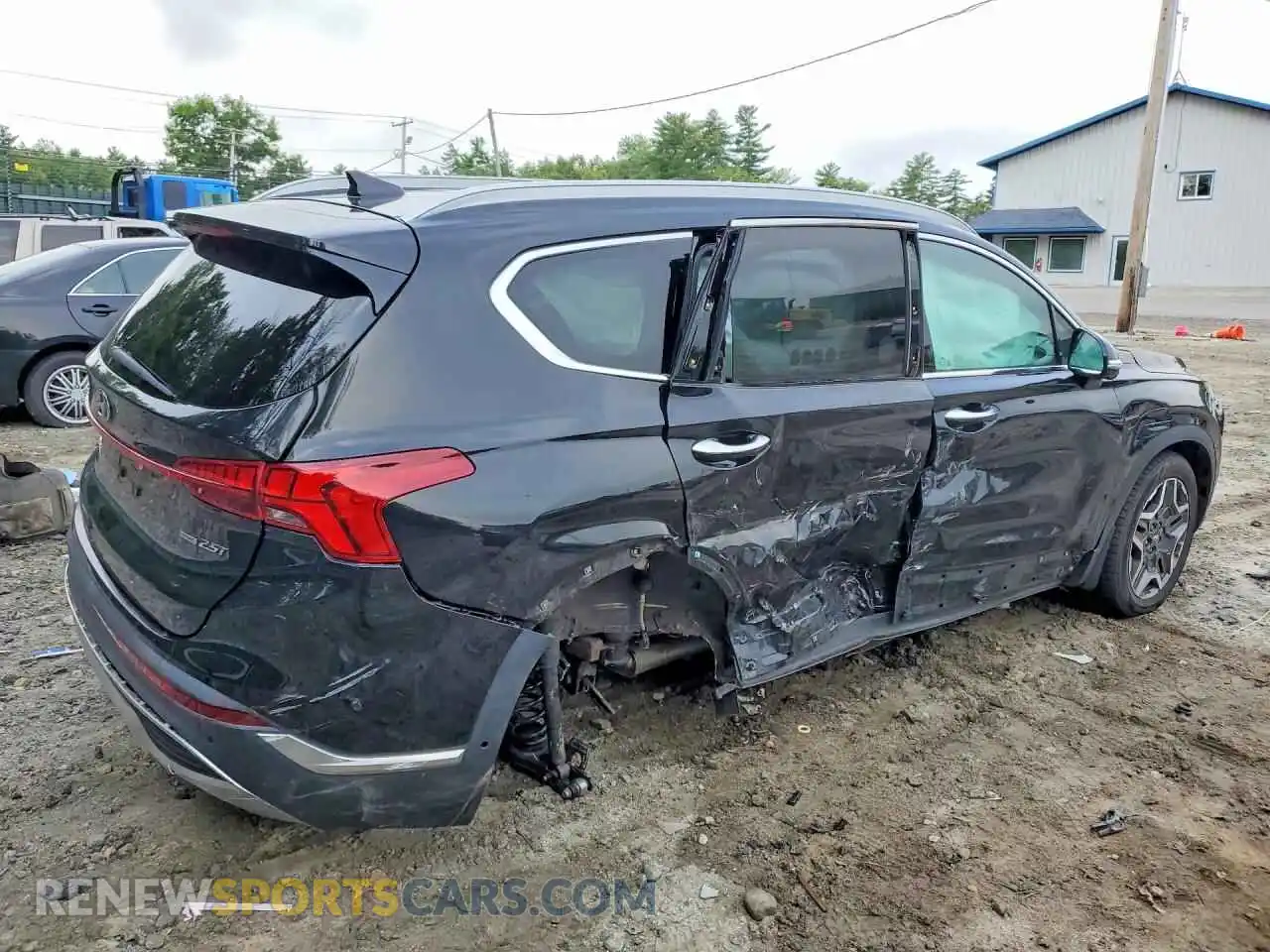 3 Фотография поврежденного автомобиля 5NMS4DAL1NH453385 HYUNDAI SANTA FE 2022