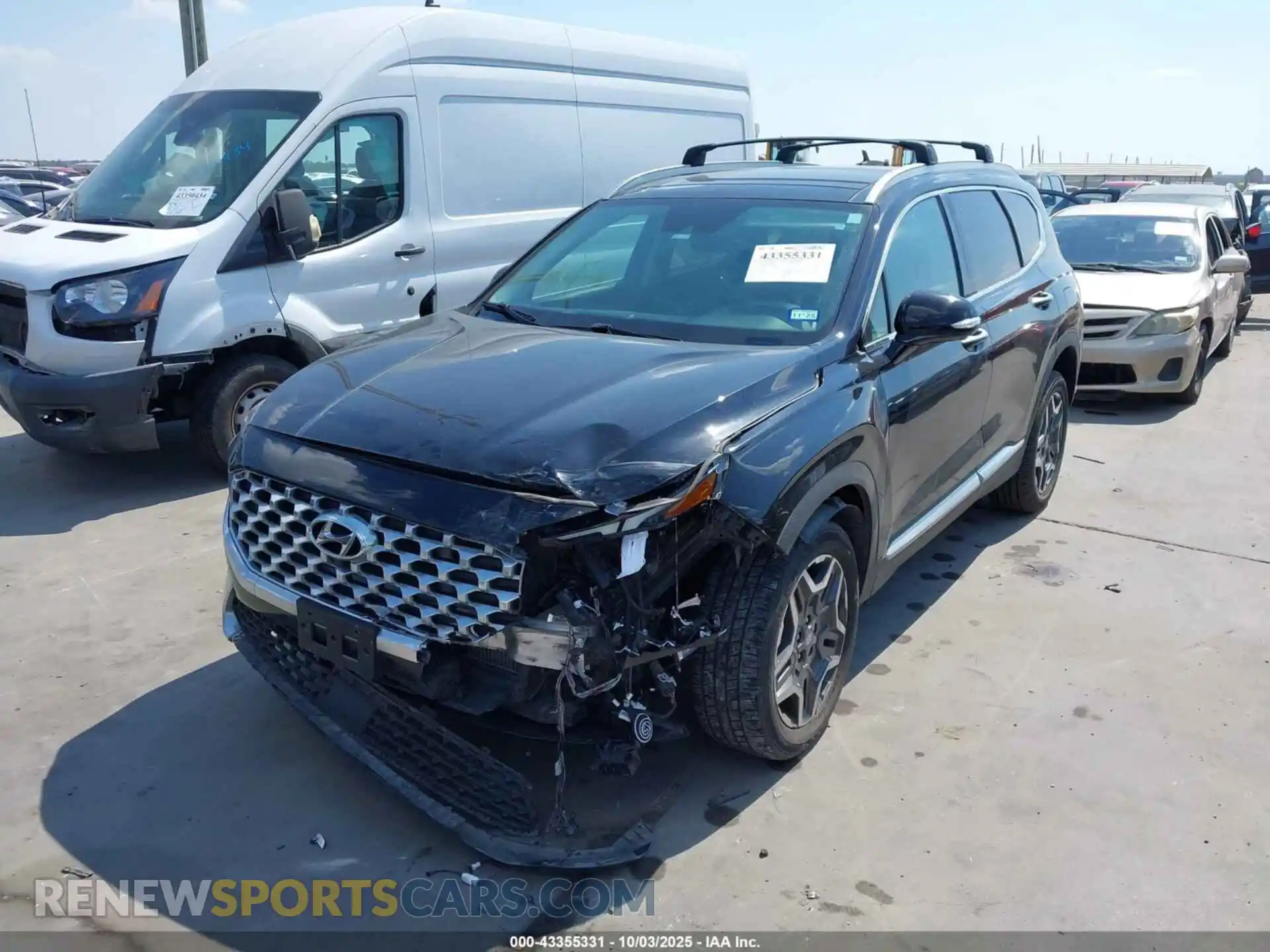 2 Photograph of a damaged car 5NMS4DAL3NH438919 HYUNDAI SANTA FE 2022
