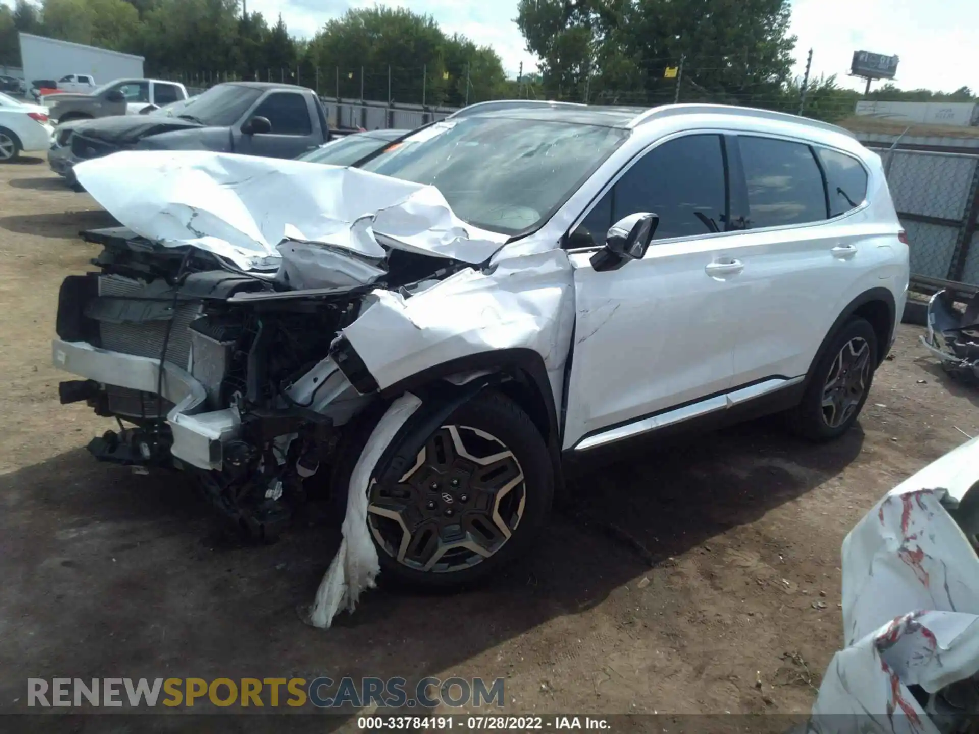 2 Photograph of a damaged car 5NMS4DAL3NH457969 HYUNDAI SANTA FE 2022