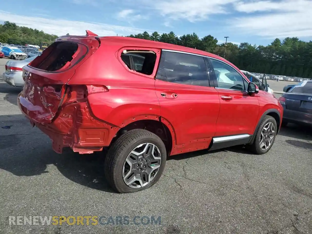 3 Photograph of a damaged car 5NMS4DAL4NH439481 HYUNDAI SANTA FE 2022