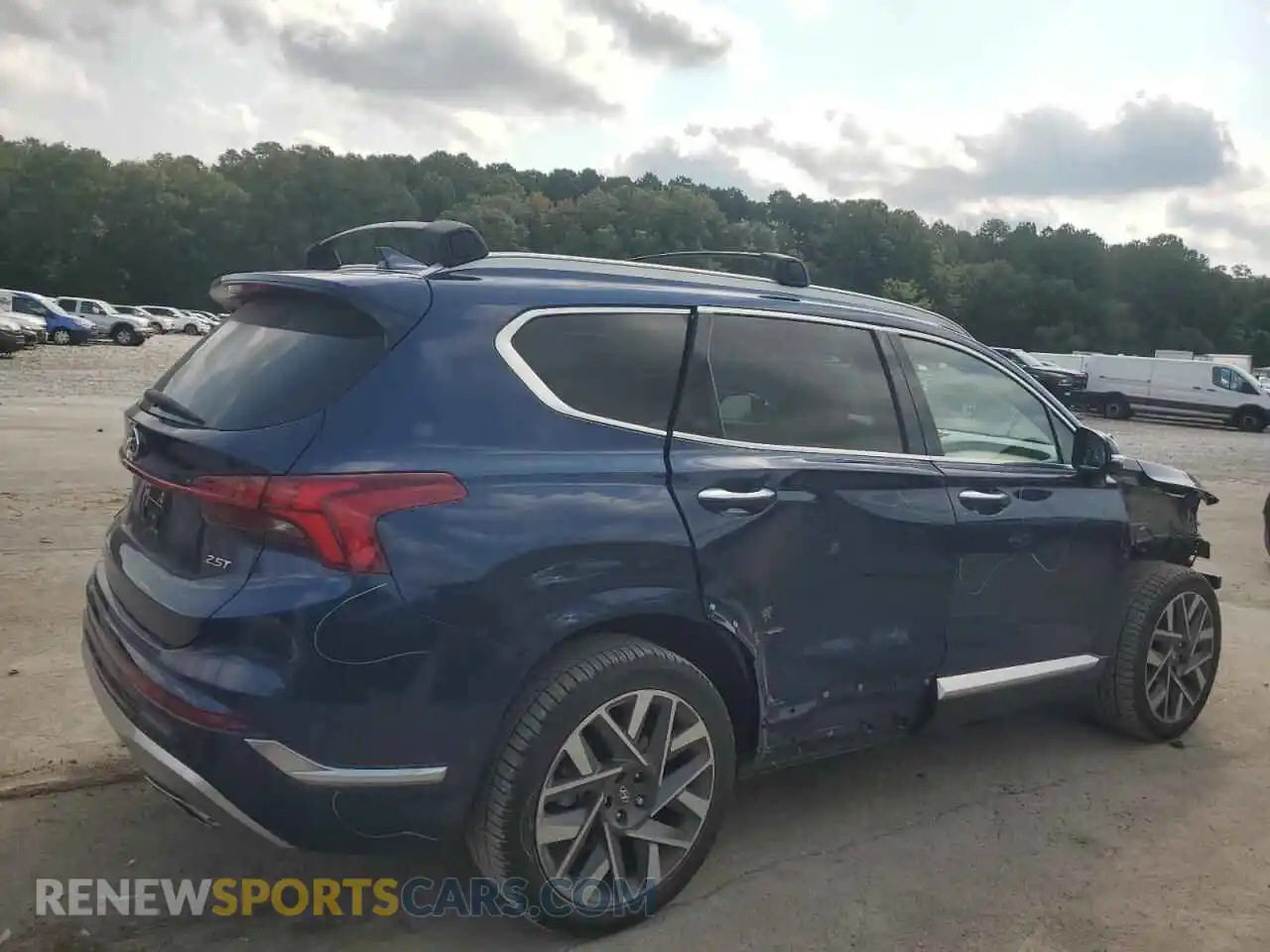 3 Photograph of a damaged car 5NMS54AL6NH429306 HYUNDAI SANTA FE 2022