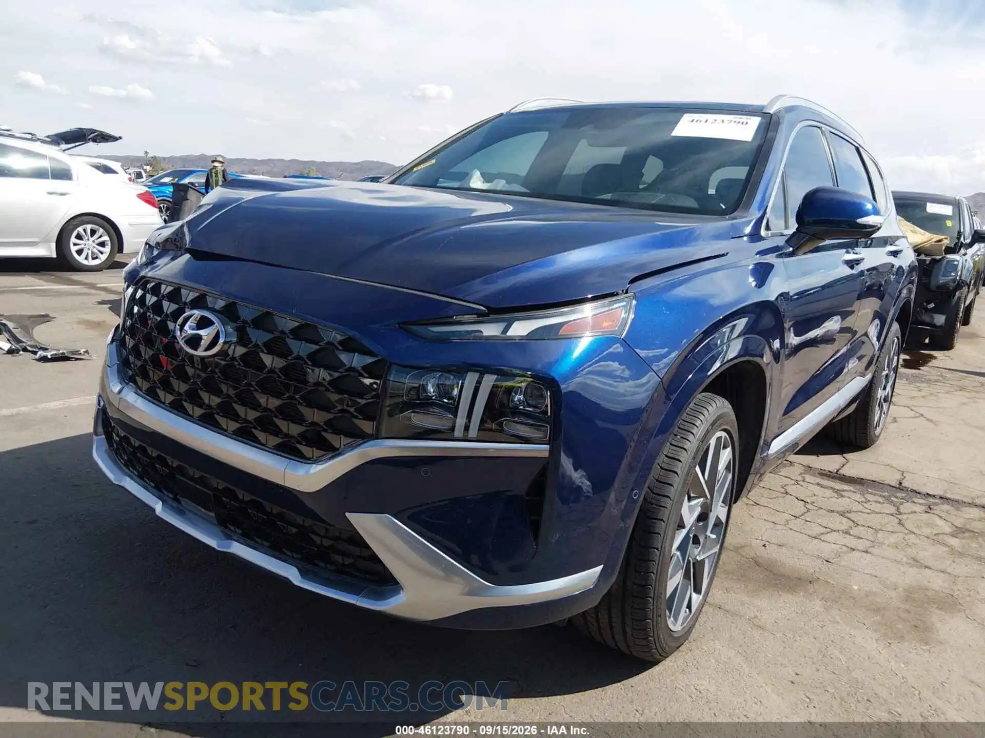 2 Photograph of a damaged car 5NMS5DALXNH439093 HYUNDAI SANTA FE 2022