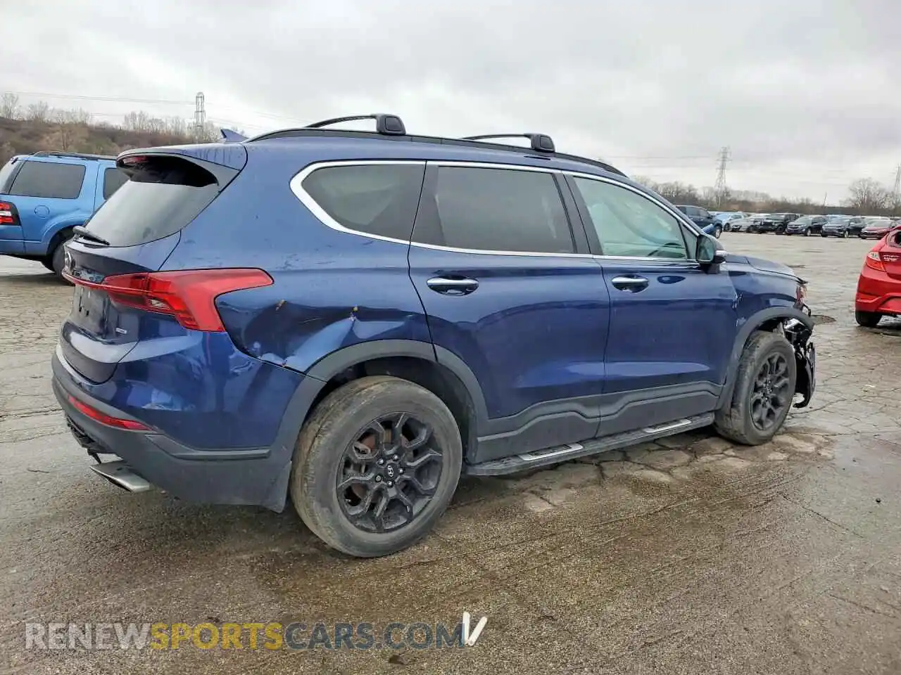 3 Photograph of a damaged car 5NMS6DAJ6NH383553 HYUNDAI SANTA FE 2022