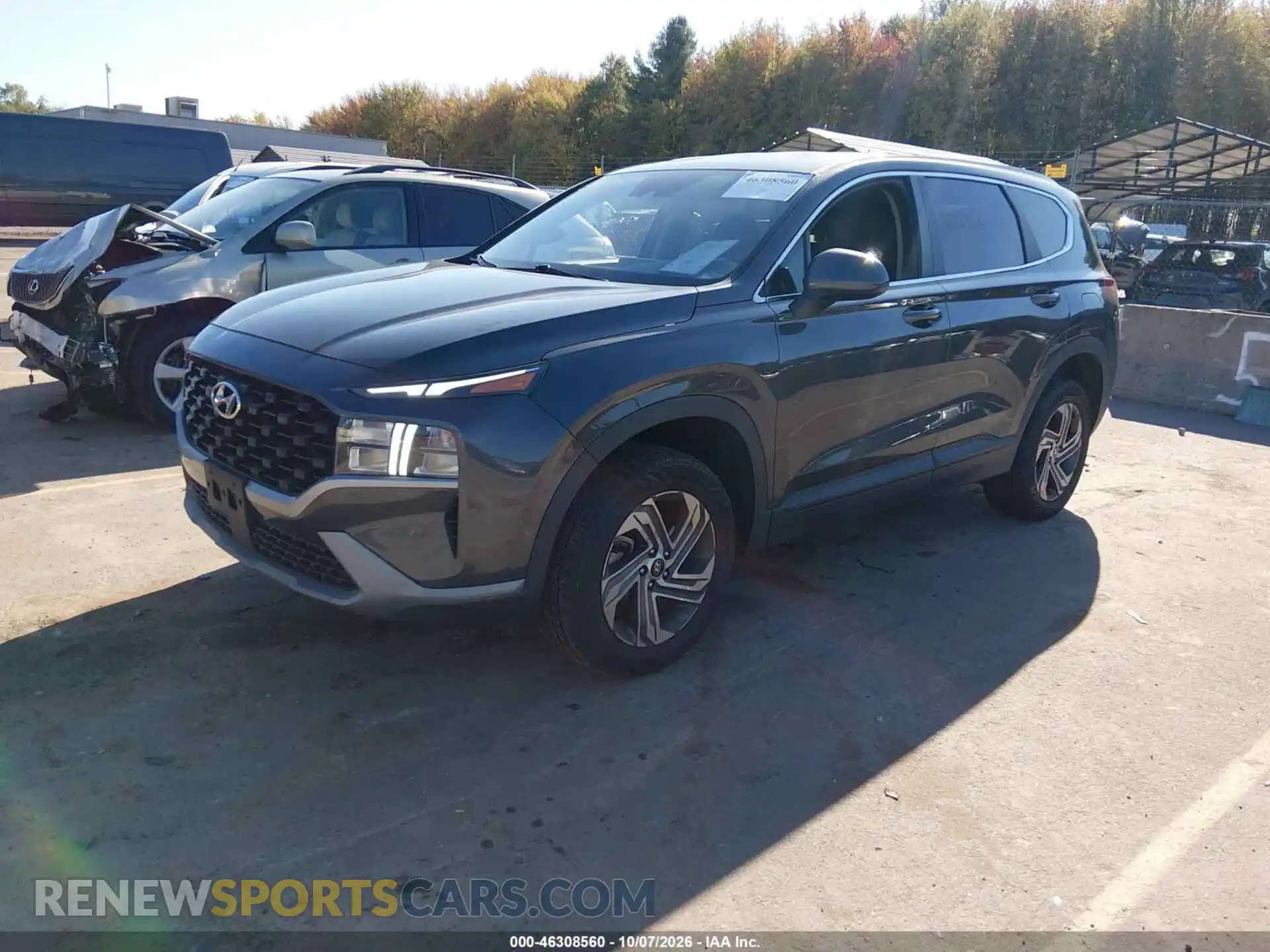 2 fotografías del automóvil dañado 5NMS1DAJXPH517059 HYUNDAI SANTA FE 2023