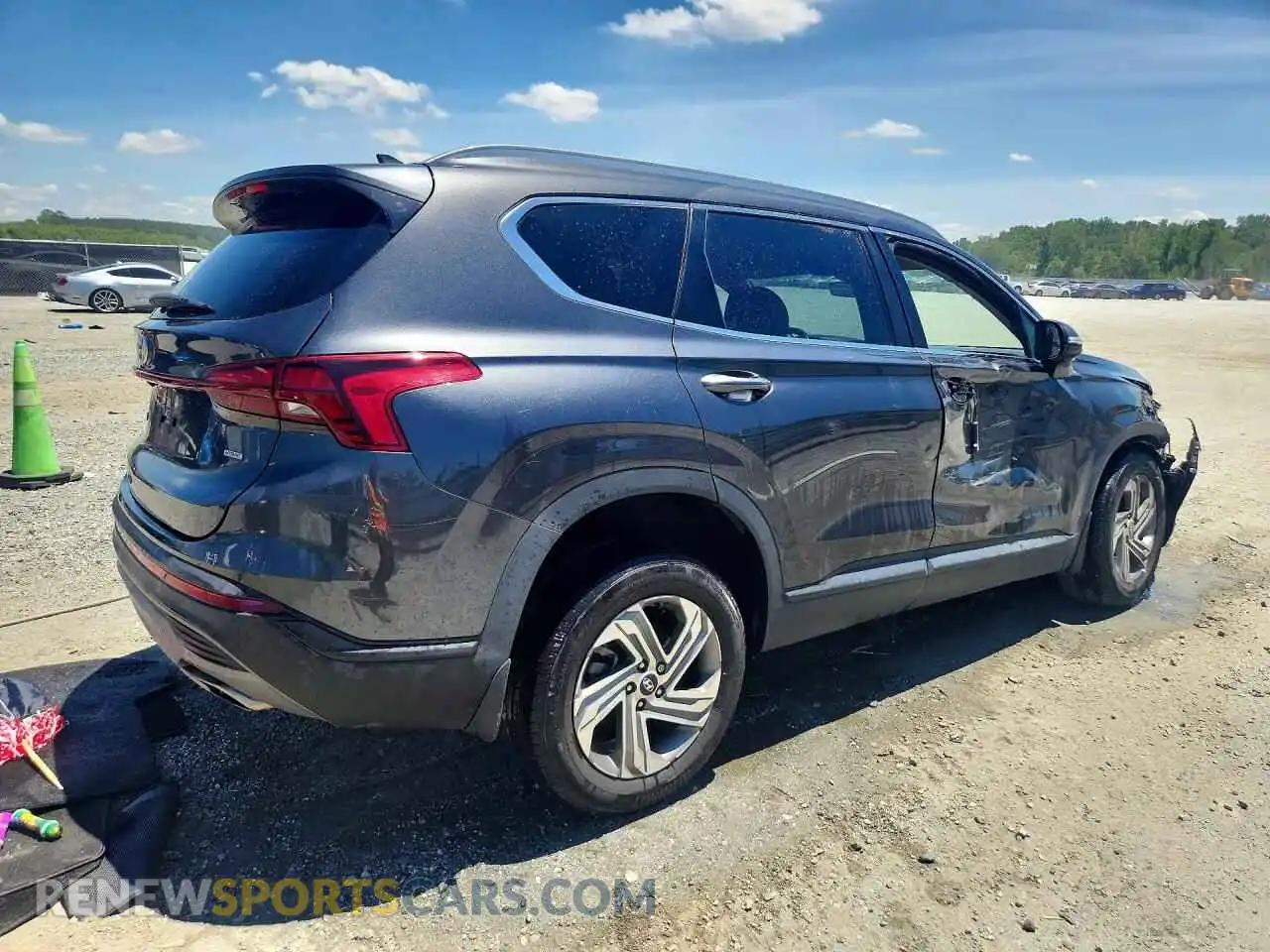 3 fotografías del automóvil dañado 5NMS2DAJ5PH494870 HYUNDAI SANTA FE 2023