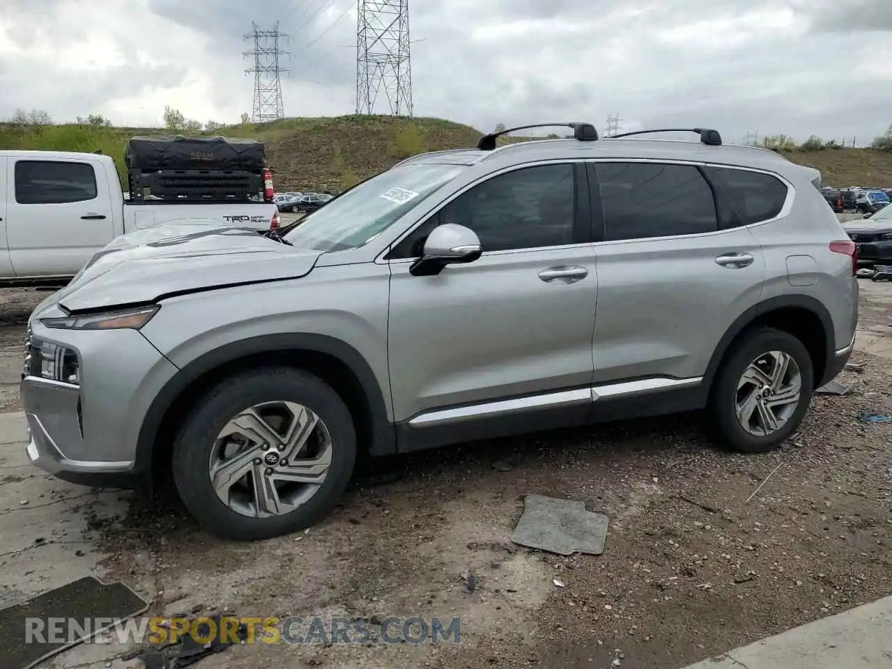 1 Photograph of a damaged car 5NMS3DAJ9PH512784 HYUNDAI SANTA FE 2023