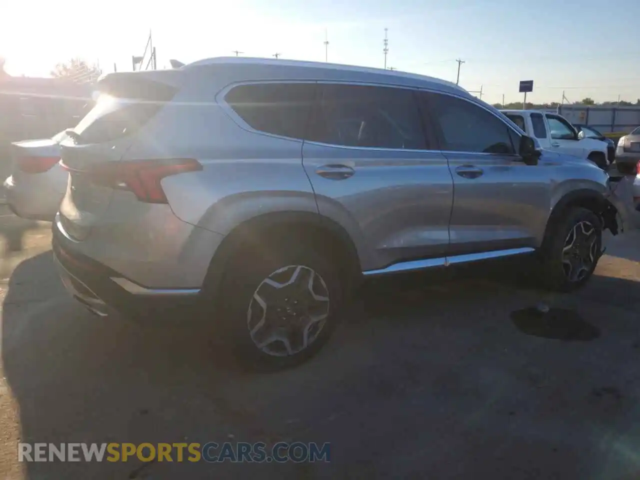 3 fotografías del automóvil dañado 5NMS4DAL0PH653418 HYUNDAI SANTA FE 2023