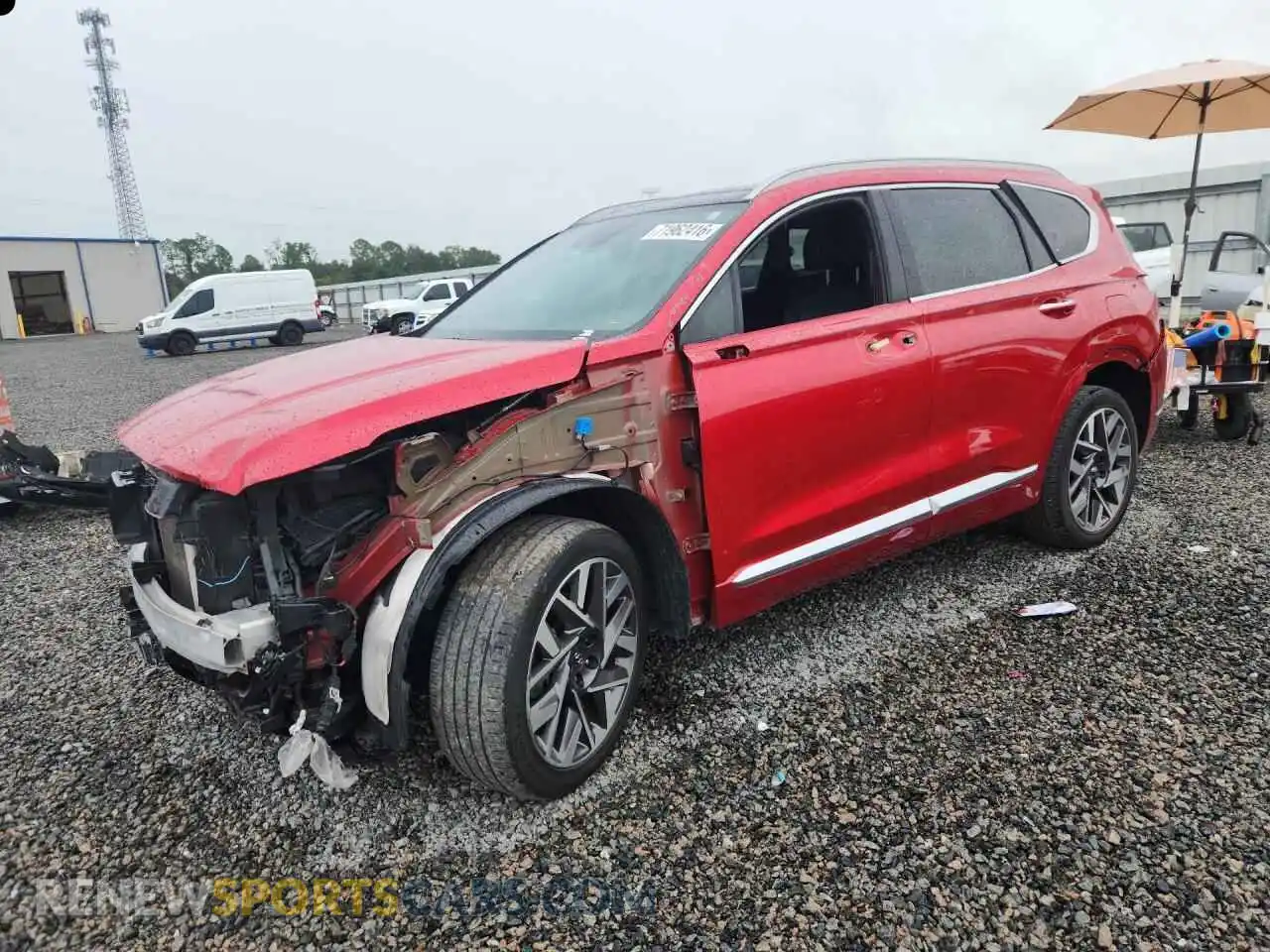 1 Photograph of a damaged car 5NMS54AL1PH512497 HYUNDAI SANTA FE 2023