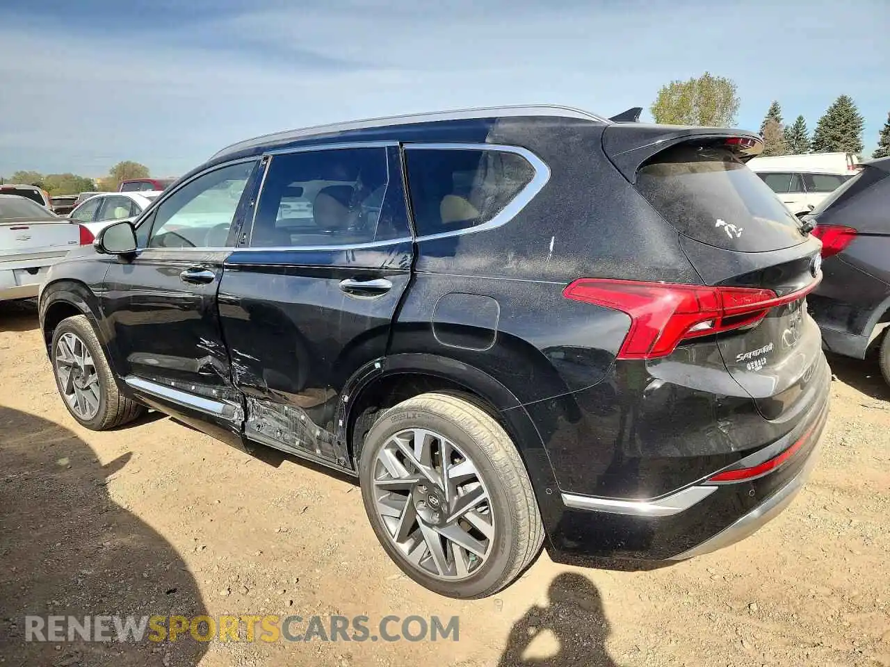 2 fotografías del automóvil dañado 5NMS5DAL0PH558788 HYUNDAI SANTA FE 2023