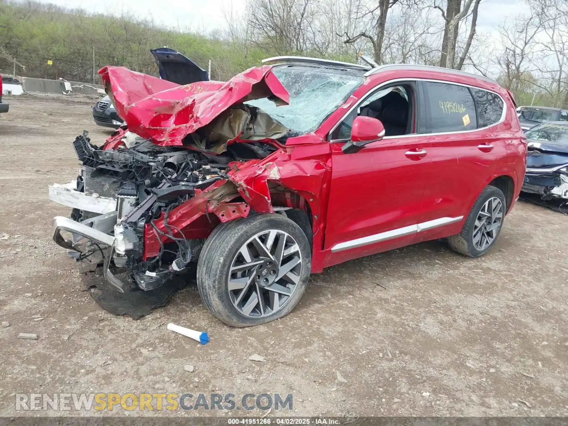 2 fotografías del automóvil dañado 5NMS5DAL4PH509920 HYUNDAI SANTA FE 2023