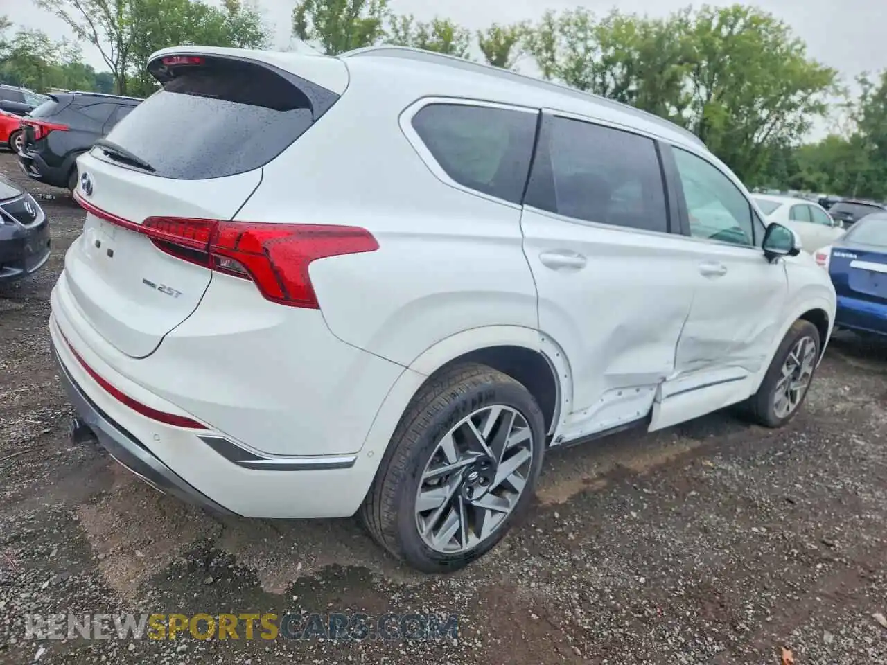 3 fotografías del automóvil dañado 5NMS5DAL8PH638016 HYUNDAI SANTA FE 2023