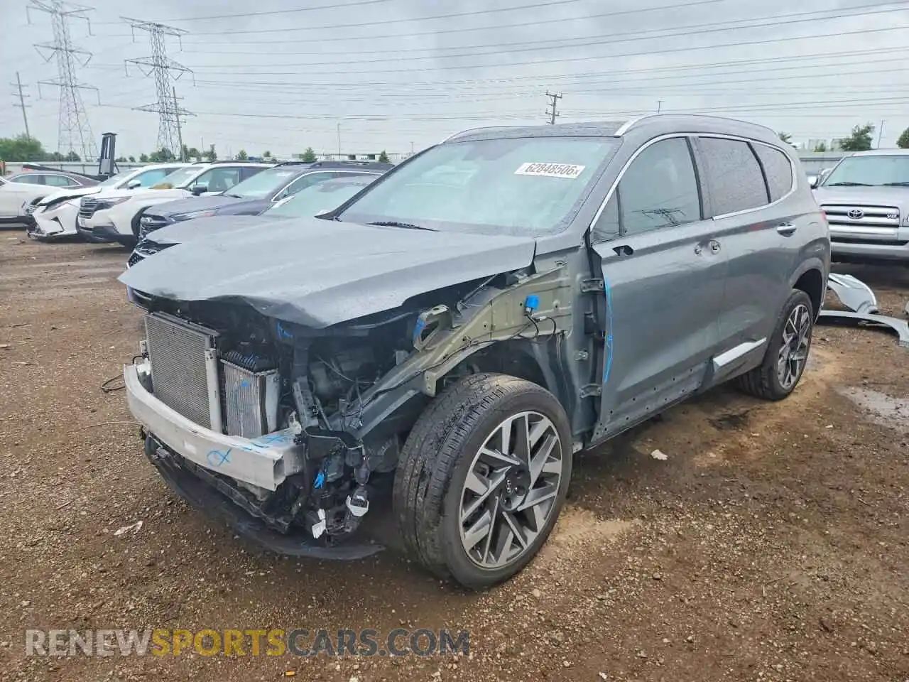 1 Photograph of a damaged car 5NMS5DALXPH488054 HYUNDAI SANTA FE 2023