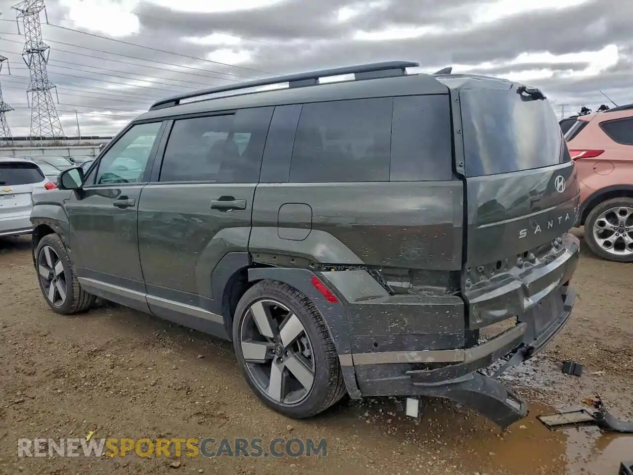 2 Photograph of a damaged car 5NMP3DG19RH010485 HYUNDAI SANTA FE 2024