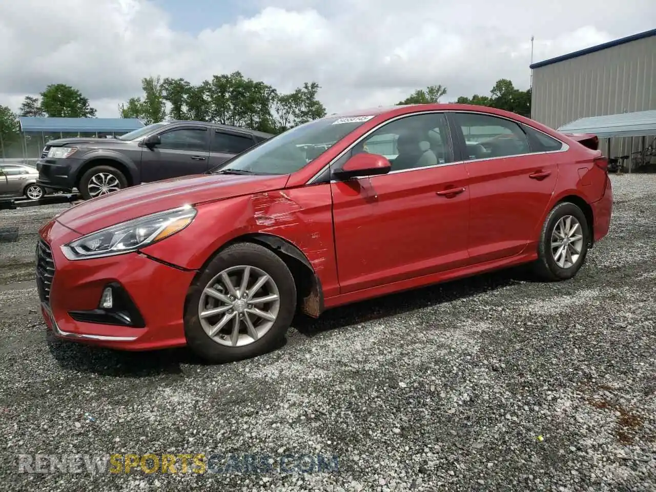 1 Photograph of a damaged car 5NPE24AF5KH796325 HYUNDAI SONATA 2019