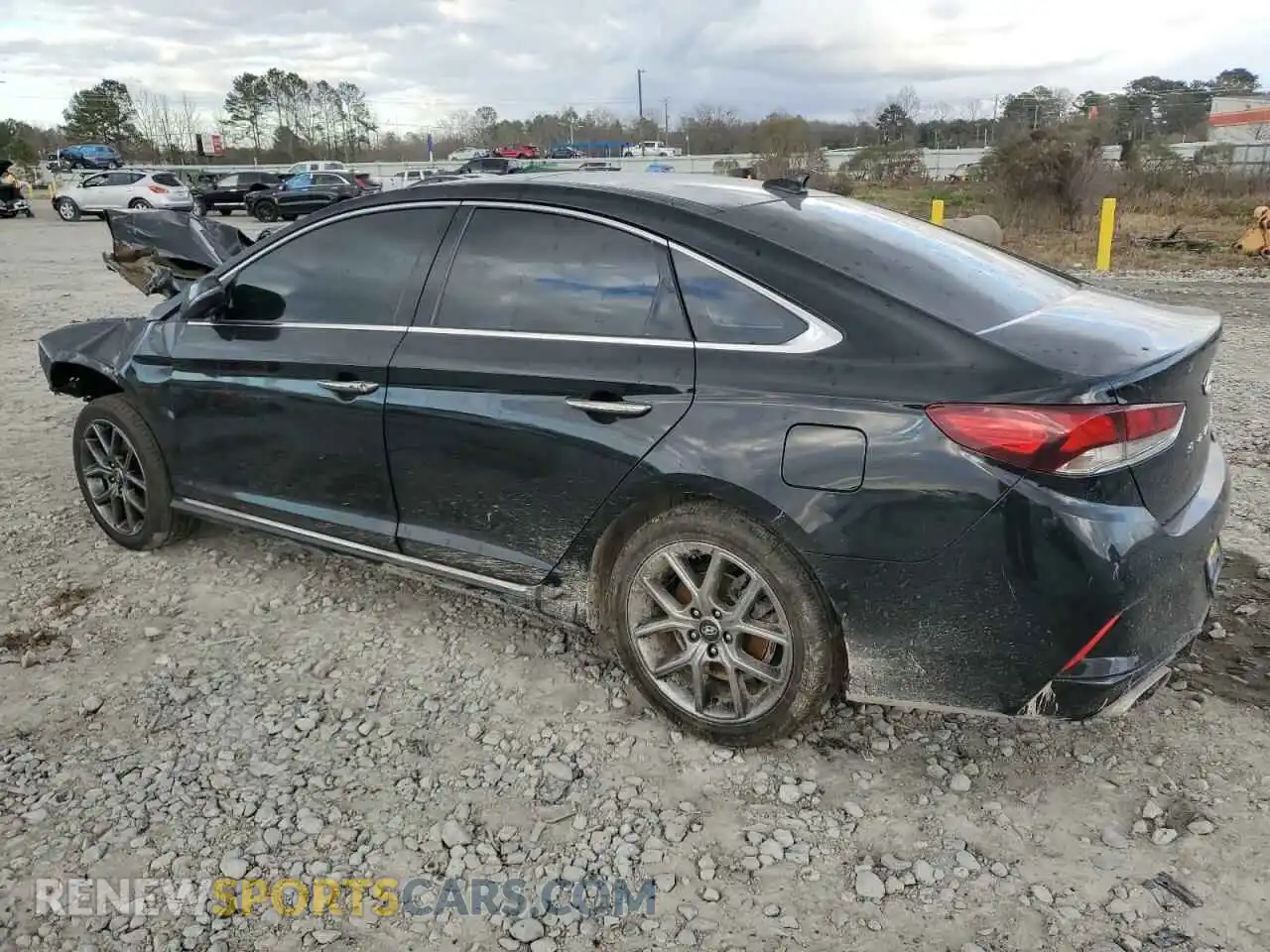 2 Photograph of a damaged car 5NPE34AB5KH758104 HYUNDAI SONATA 2019