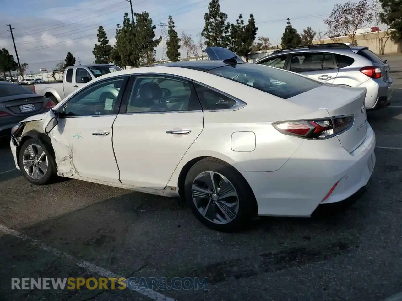 2 Photograph of a damaged car KMHE34L30KA092231 HYUNDAI SONATA 2019