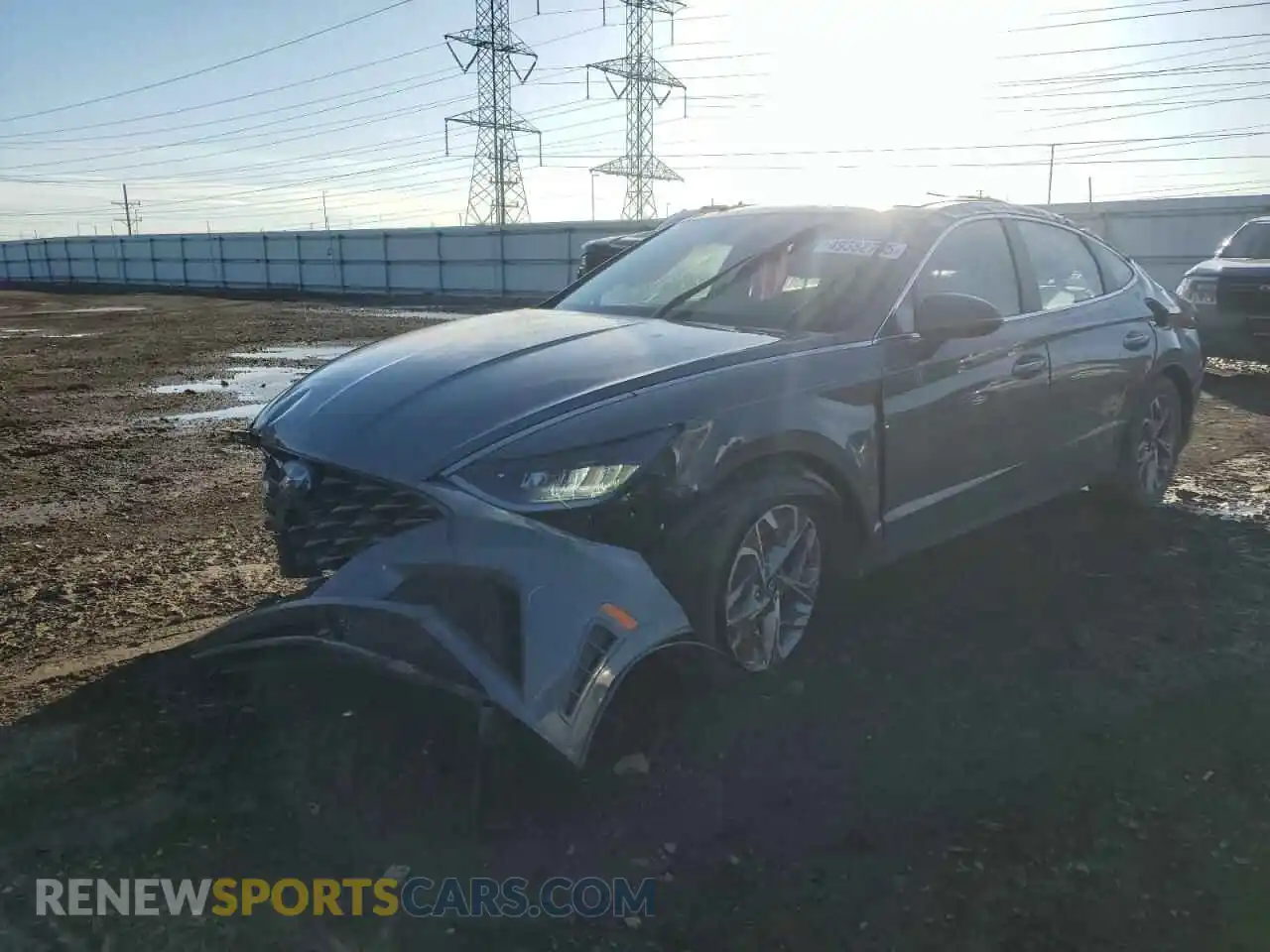1 Photograph of a damaged car 5NPEF4JAXLH035350 HYUNDAI SONATA 2020