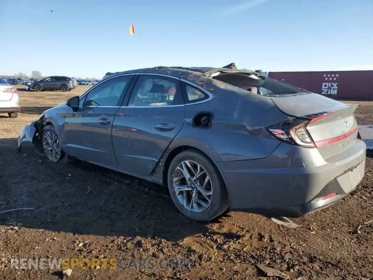 2 Photograph of a damaged car 5NPEF4JAXLH035350 HYUNDAI SONATA 2020