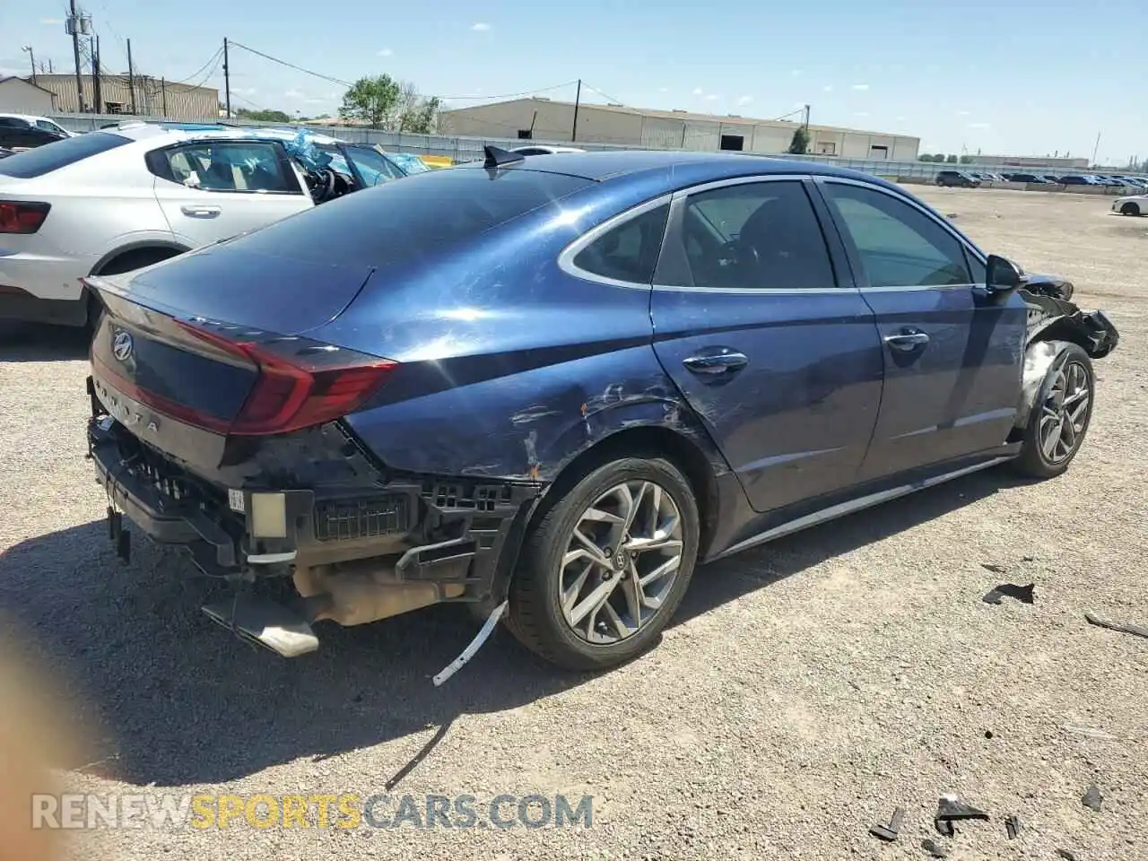 3 fotografías del automóvil dañado 5NPEF4JAXLH052763 HYUNDAI SONATA 2020