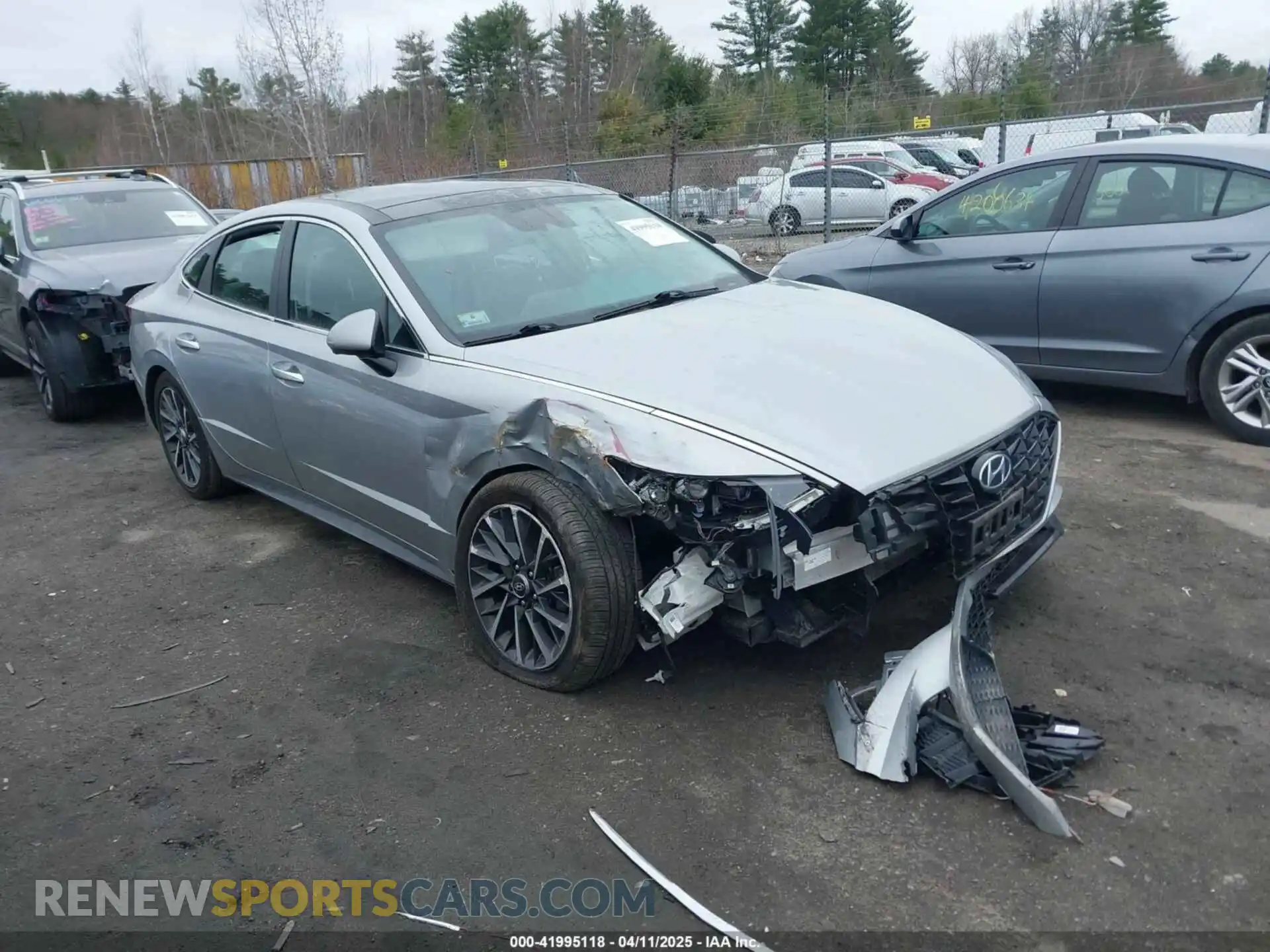 1 Photograph of a damaged car 5NPEH4J29LH037481 HYUNDAI SONATA 2020