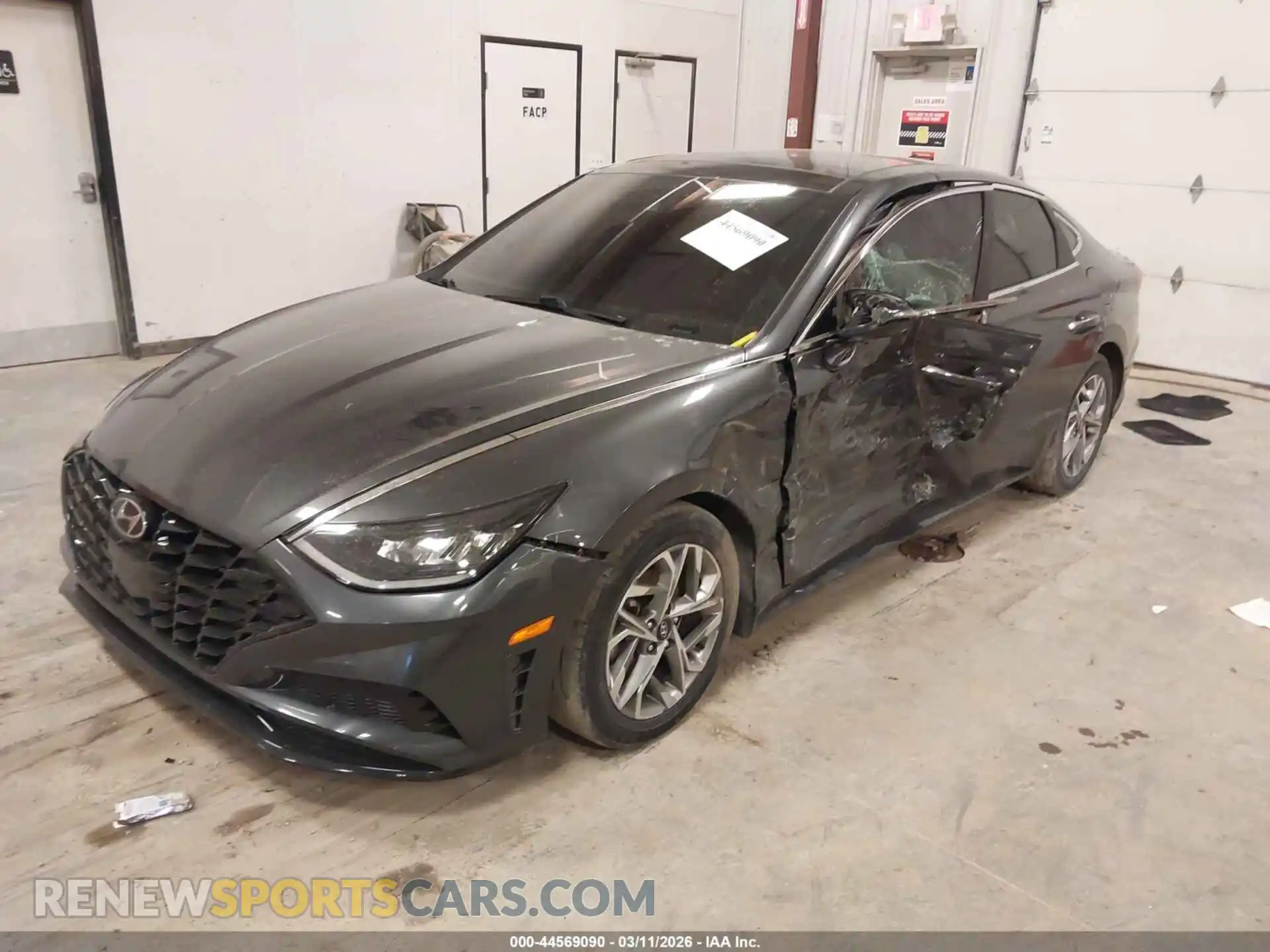 2 Photograph of a damaged car 5NPEF4JA0MH083439 HYUNDAI SONATA 2021