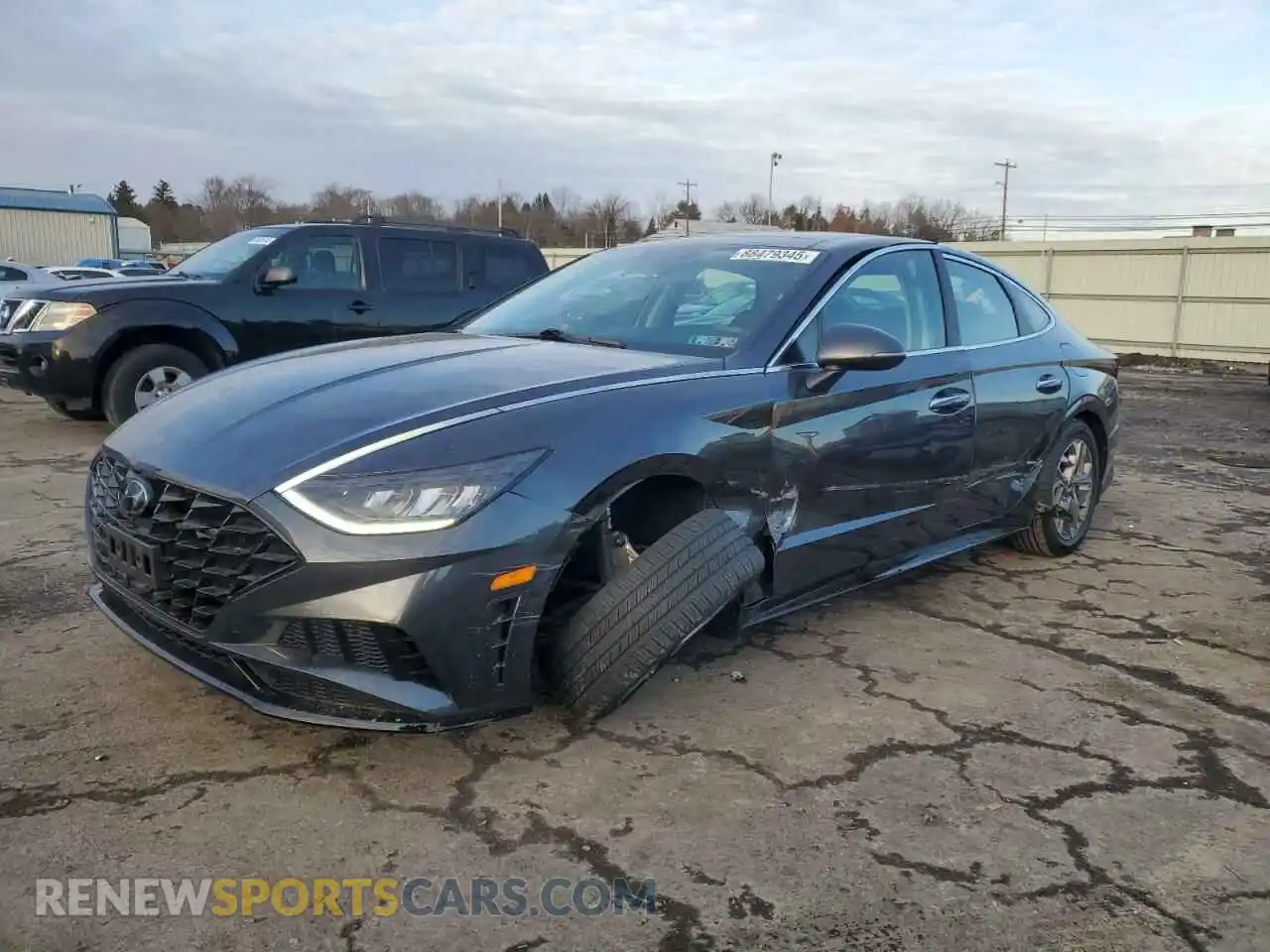 1 Photograph of a damaged car 5NPEF4JA1MH089704 HYUNDAI SONATA 2021
