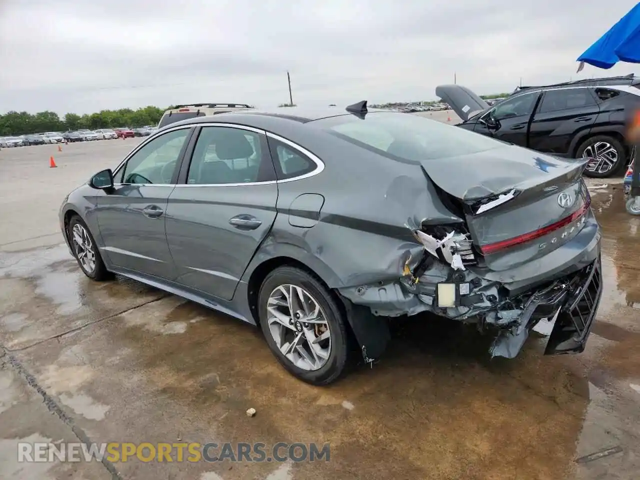 2 Photograph of a damaged car 5NPEF4JA1MH102810 HYUNDAI SONATA 2021