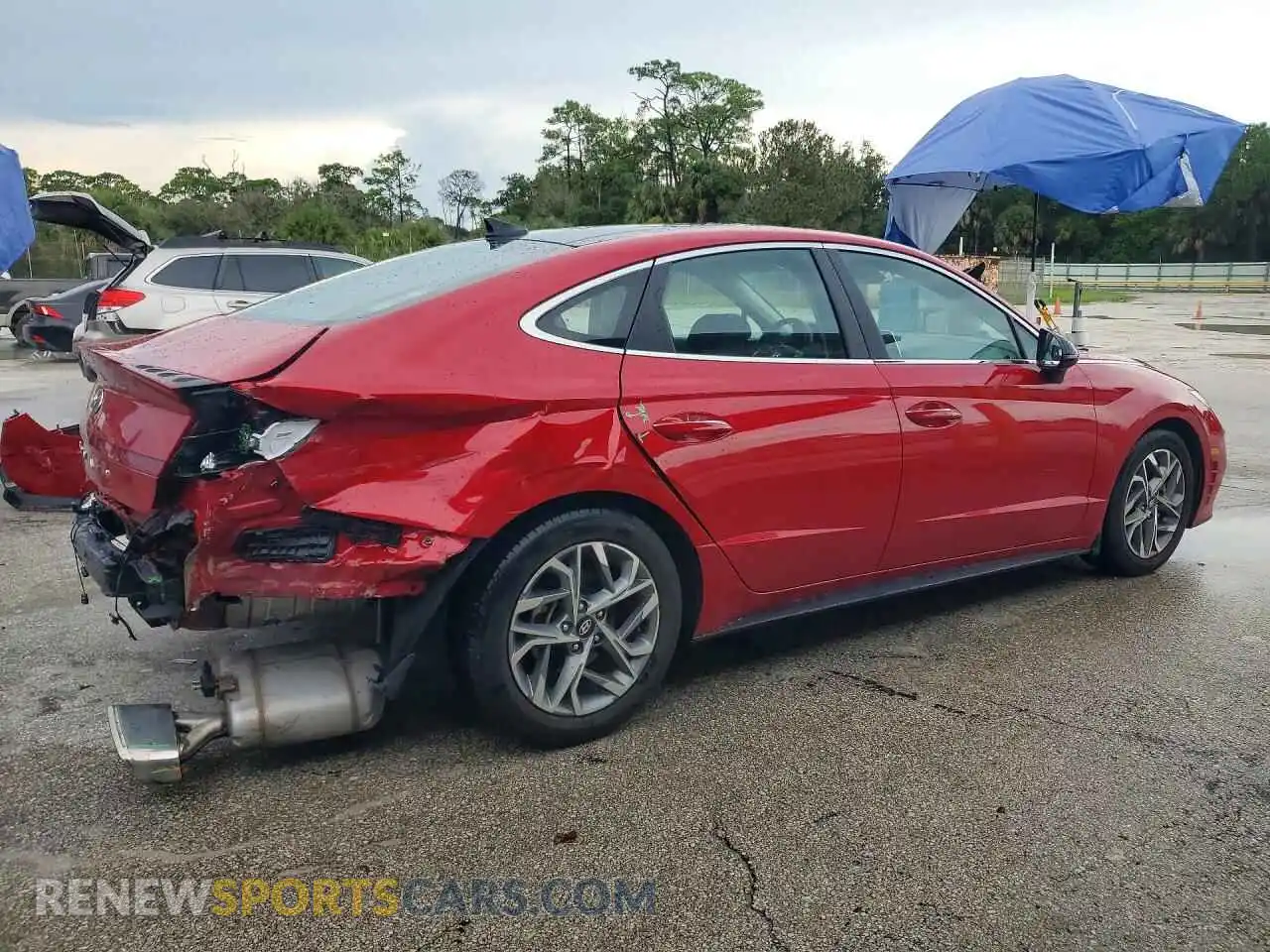 3 Photograph of a damaged car 5NPEF4JA1MH103648 HYUNDAI SONATA 2021