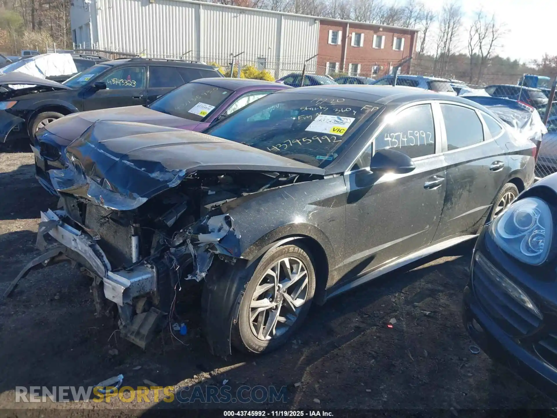 2 Photograph of a damaged car 5NPEF4JA1MH113693 HYUNDAI SONATA 2021
