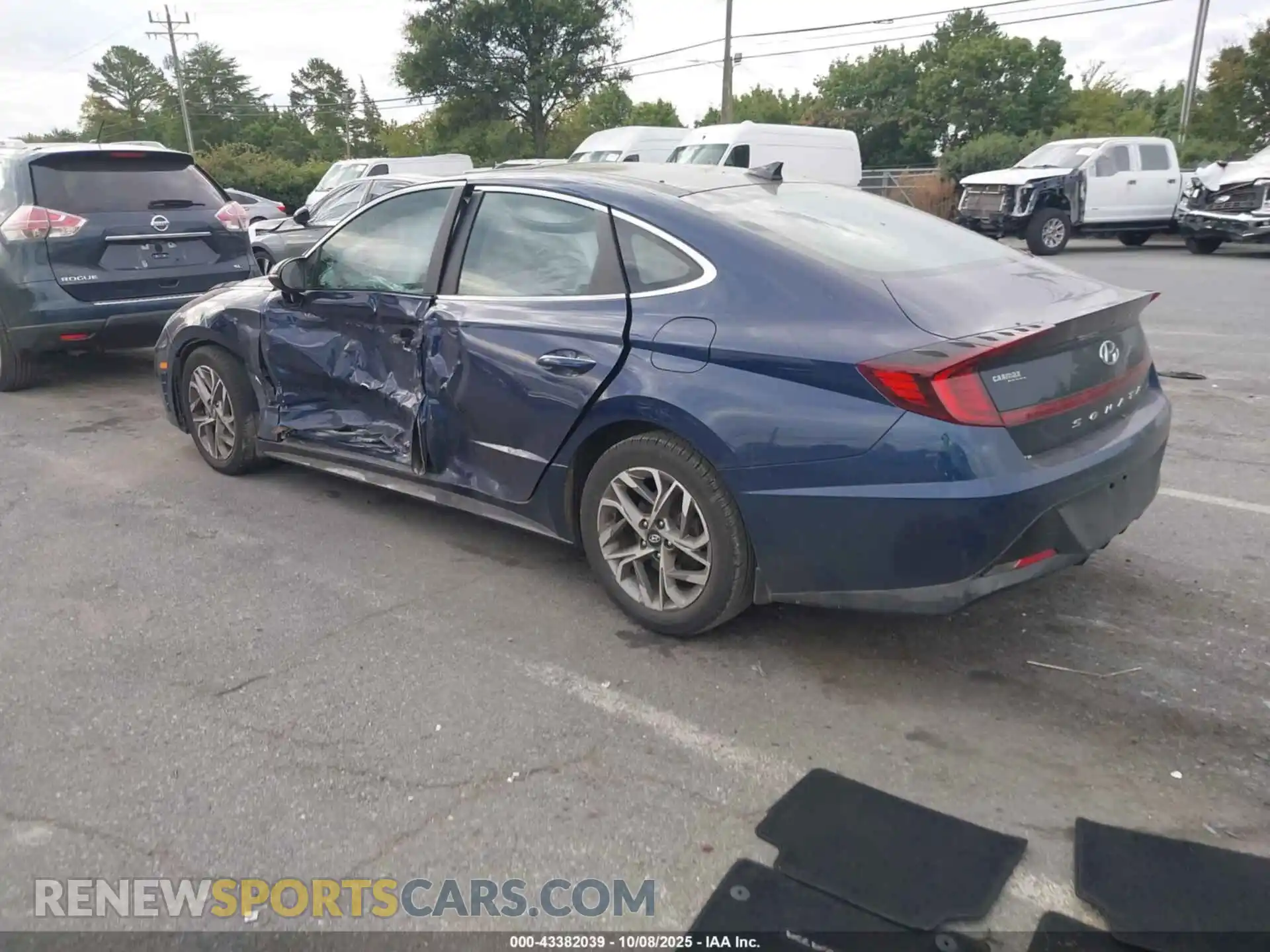 3 fotografías del automóvil dañado 5NPEF4JA1MH120787 HYUNDAI SONATA 2021