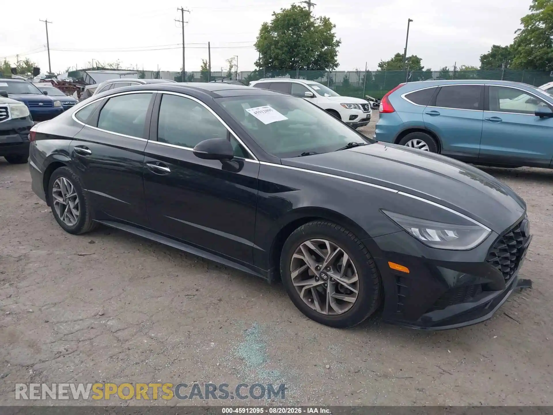 1 Photograph of a damaged car 5NPEF4JA3MH117454 HYUNDAI SONATA 2021
