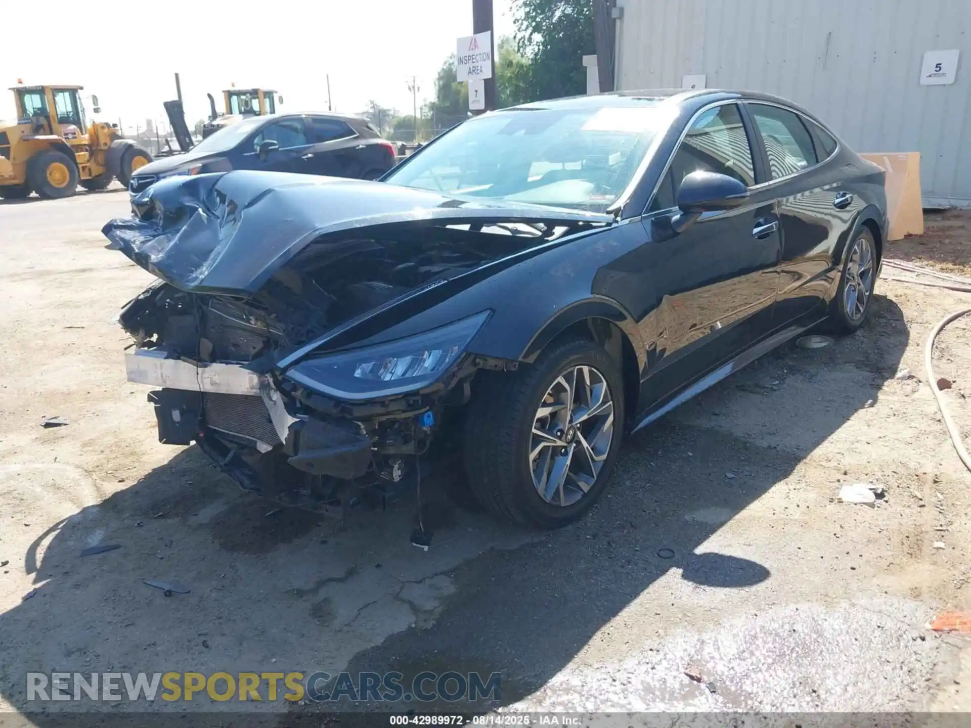 2 Photograph of a damaged car 5NPEF4JA3MH123030 HYUNDAI SONATA 2021
