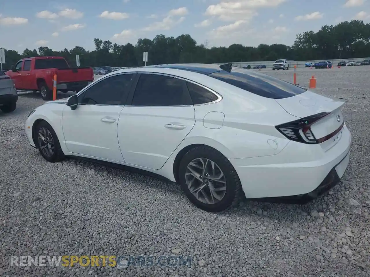 2 fotografías del automóvil dañado 5NPEF4JA4MH083671 HYUNDAI SONATA 2021
