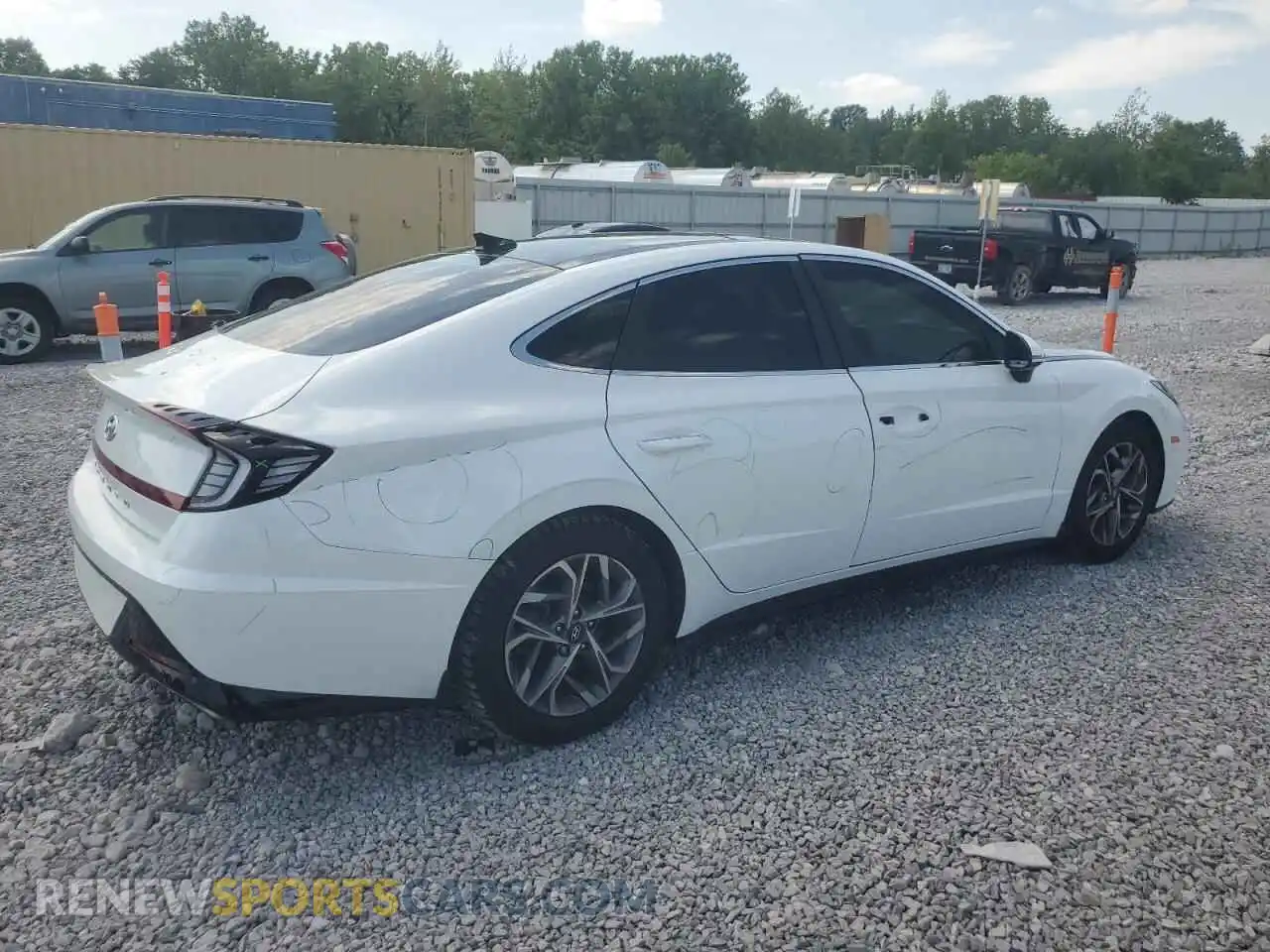 3 fotografías del automóvil dañado 5NPEF4JA4MH083671 HYUNDAI SONATA 2021