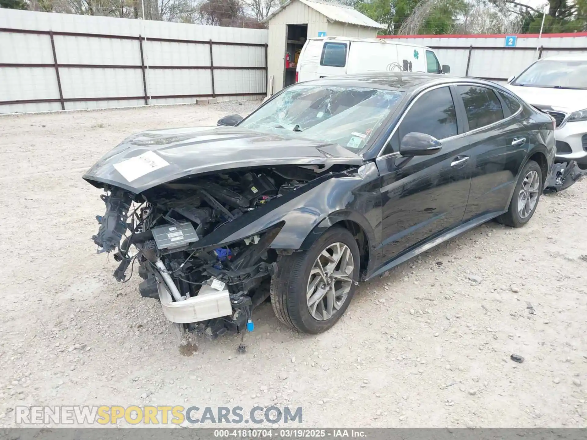 2 fotografías del automóvil dañado 5NPEF4JA5MH087230 HYUNDAI SONATA 2021